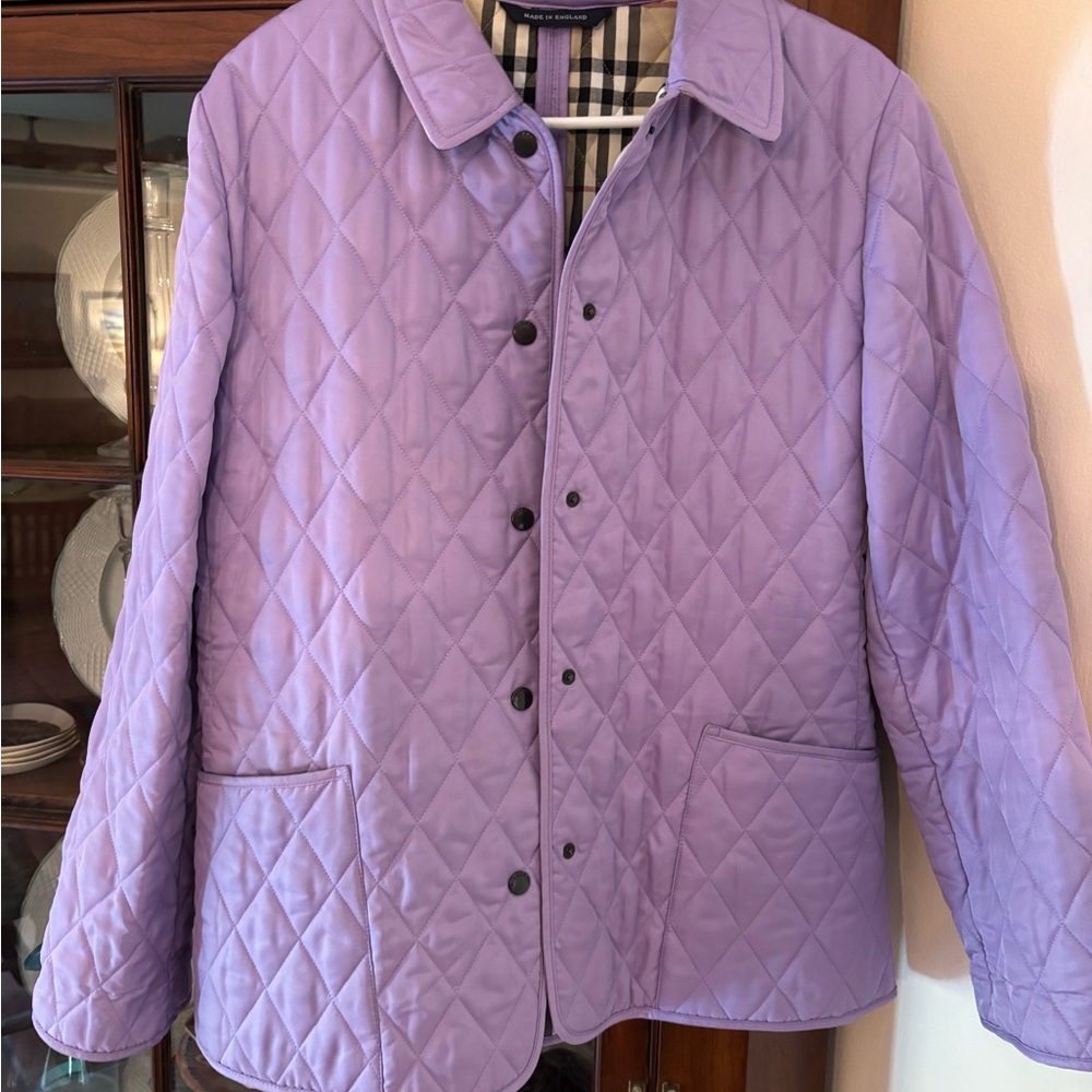 Burberry Lilac Quilted Women's Puffer Jacket